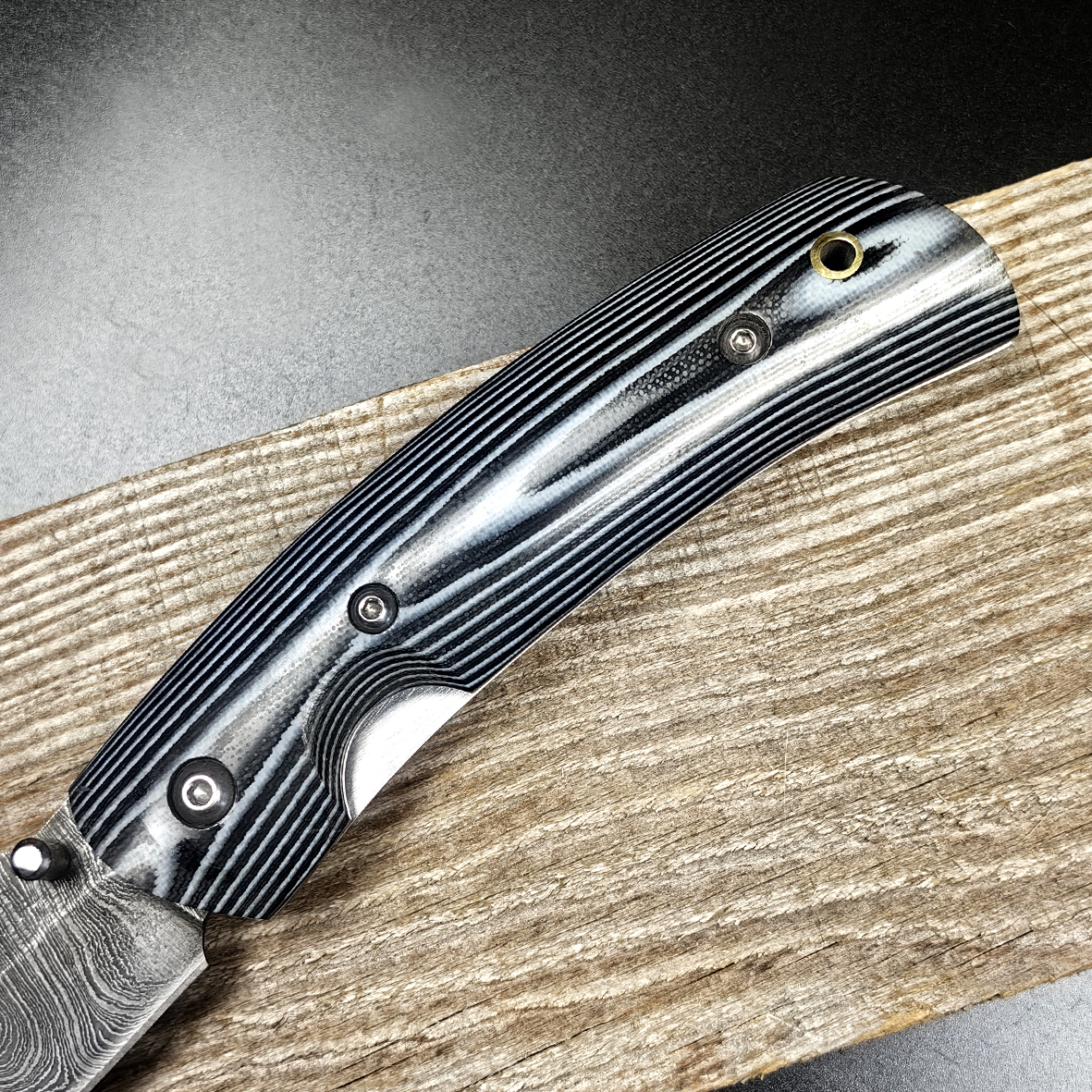 Нож складной Сибиряк из дамасской стали